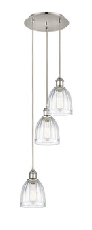 Ballston Three Light Pendant in Polished Nickel (405|113B-3P-PN-G442)