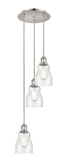 Ballston LED Pendant in Polished Nickel (405|113B-3P-PN-G394)