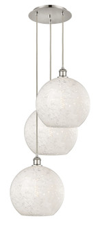 Ballston Three Light Pendant in Polished Nickel (405|113B-3P-PN-G1216-12WM)