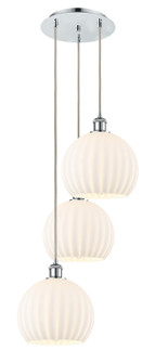 Ballston Three Light Pendant in Polished Chrome (405|113B-3P-PC-G1217-10WV)