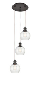 Ballston Three Light Pendant in Oil Rubbed Bronze (405|113B-3P-OB-G124-6)