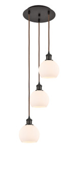 Ballston Three Light Pendant in Oil Rubbed Bronze (405|113B-3P-OB-G121-6)