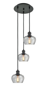 Ballston Three Light Pendant in Matte Black (405|113B-3P-BK-G92)