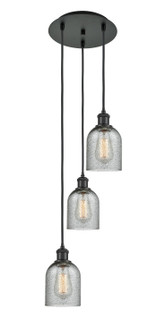 Ballston Three Light Pendant in Matte Black (405|113B-3P-BK-G257)