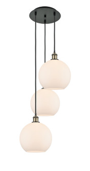 Ballston LED Pendant in Black Antique Brass (405|113B-3P-BAB-G121-10)