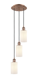 Ballston Three Light Pendant in Antique Copper (405|113B-3P-AC-G801)