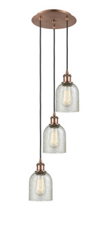 Ballston Three Light Pendant in Antique Copper (405|113B-3P-AC-G259)