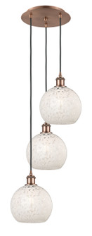 Ballston LED Pendant in Antique Copper (405|113B-3P-AC-G1216-8WM)