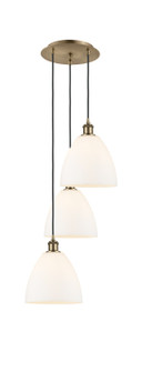 Ballston Three Light Pendant in Antique Brass (405|113B-3P-AB-GBD-91)