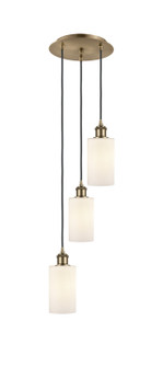 Ballston Three Light Pendant in Antique Brass (405|113B-3P-AB-G801)