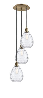 Ballston Three Light Pendant in Antique Brass (405|113B-3P-AB-G372)