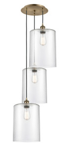 Ballston Three Light Pendant in Antique Brass (405|113B-3P-AB-G112-L)