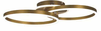 Harper LED Semi Flush Mount in Brushed Gold (343|T1070-BG)