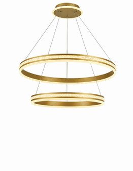 Aurora LED Chandelier in Brushed Gold (343|T1052-BG)