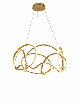 Irvine LED Chandelier in Brushed Gold (343|T1042-BG)