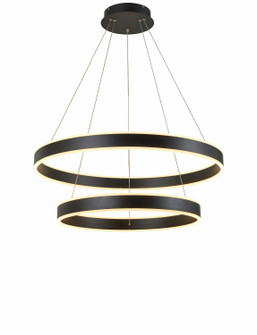 Emeri LED Foyer Chandelier in Black (343|T1007-BK)