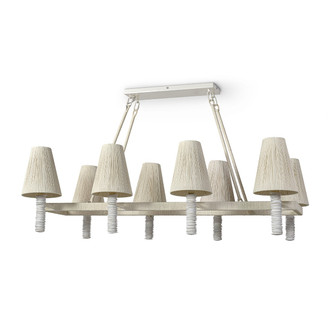 Lassiter Eight Light Linear Chandelier in Cream (515|2944-79)