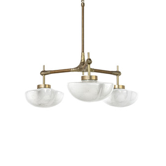 Cicero LED Chandelier in Brass/ Frosted Glass (515|2917-79)