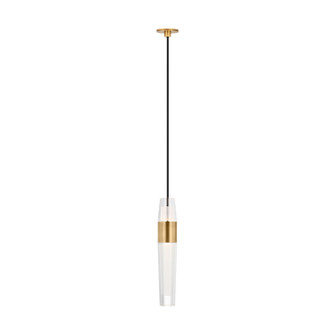 Lassell LED Pendant in Natural Brass (182|SLPD39827NB)