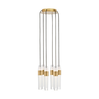 Lassell LED Chandelier in Natural Brass (182|SLCH40027NB)