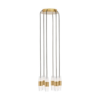 Lassell LED Chandelier in Natural Brass (182|SLCH38427NB)