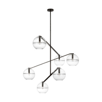 Lowing LED Chandelier in Blackened Forged (182|SLCH354CBF-L)