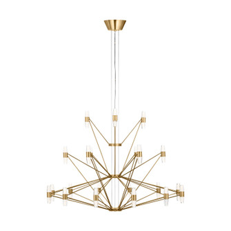 Lassell LED Chandelier in Natural Brass (182|SLCH24627NB)