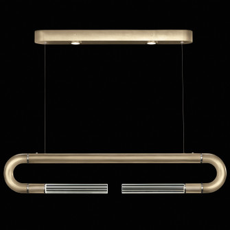 Antonia LED Linear Pendant in Soft Gold Leaf/Nickel/No Parchment (48|924140-520ST)
