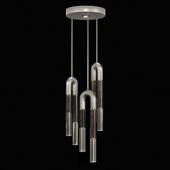 Antonia LED Pendant in Silver Leaf/Brass/Charcoal (48|923840-411ST)