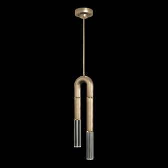 Antonia LED Pendant in Soft Gold Leaf/Brass/No Parchment (48|923340-510ST)