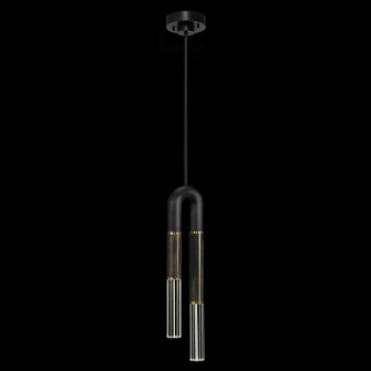 Antonia LED Pendant in Black/Brass/Charcoal (48|923340-111ST)