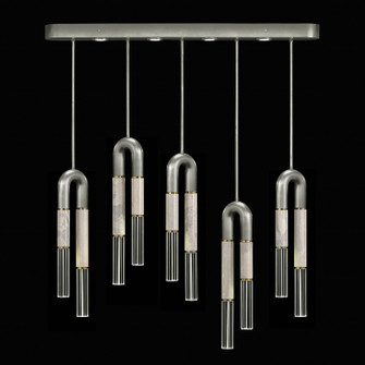 Antonia LED Linear Pendant in Silver Leaf/Brass/Smoke (48|923140-412ST)