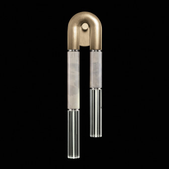 Antonia LED Wall Sconce in Soft Gold Leaf/Nickel/Smoke (48|922550-522ST)