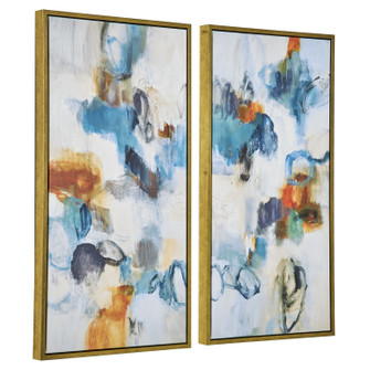 Casual Moments Abstract Art, Set/2 in Gold (52|32325)