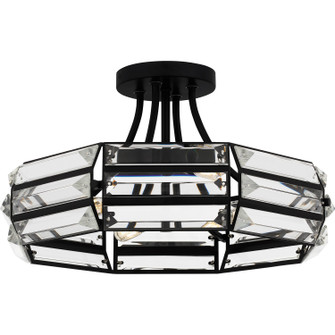 Quoizel Semi-Flush Mount Four Light Semi Flush Mount in Matte Black (10|QSF6209MBK)