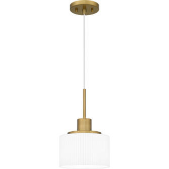 Quoizel Piccolo Pendant One Light Mini Pendant in Aged Brass (10|QPP6172AB)