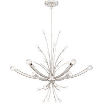 Kiera Six Light Chandelier in Polished Nickel (10|PCKIE5029PK)