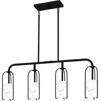 Fairbanks Four Light Linear Chandelier in Matte Black (10|FRB438MBK)