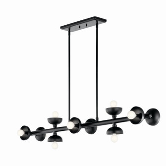 Palta Ten Light Linear Chandelier in Black (12|52645BK)