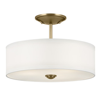 Shailene Three Light Semi Flush Mount in Natural Brass (12|43675NBR)