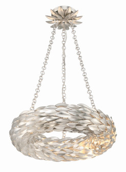 Broche LED Chandelier in Antique Silver (60|535-SA)