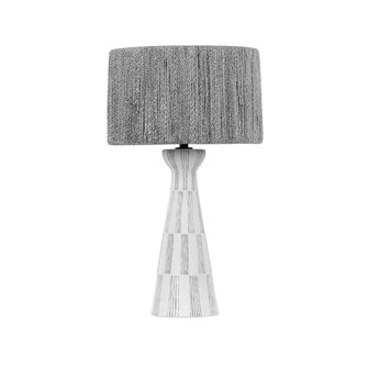 Palma One Light Table Lamp in Patina Brass/Ceramic Graphic White (67|PTL1230-SBK/CGH)