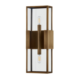 Santa Clara Two Light Outdoor Wall Sconce in Patina Brass (67|B2918-PBR)