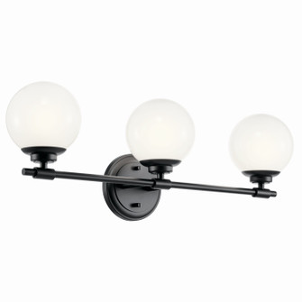Benno Three Light Vanity in Black (12|55172BK)