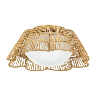 Rosa One Light Flush Mount in Aged Brass (428|H856501-AGB)