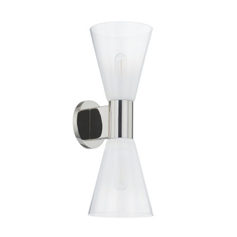 Alma Two Light Wall Sconce in Polished Nickel (428|H838102-PN)