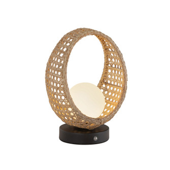 Lanai LED Table Lamp in Black/Opal Glass (347|TL20610-BK/OP)