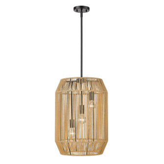 Marlee Three Light Pendant in Matte Black (62|6076-3P BLK-NR)