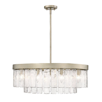 Ciara Nine Light Chandelier in White Gold (62|1768-9 WG-HWG)