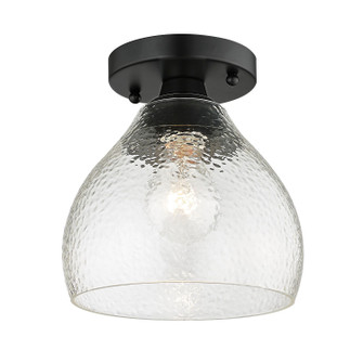 Ariella One Light Semi-Flush Mount in Matte Black (62|1094-SF BLK-HCG)